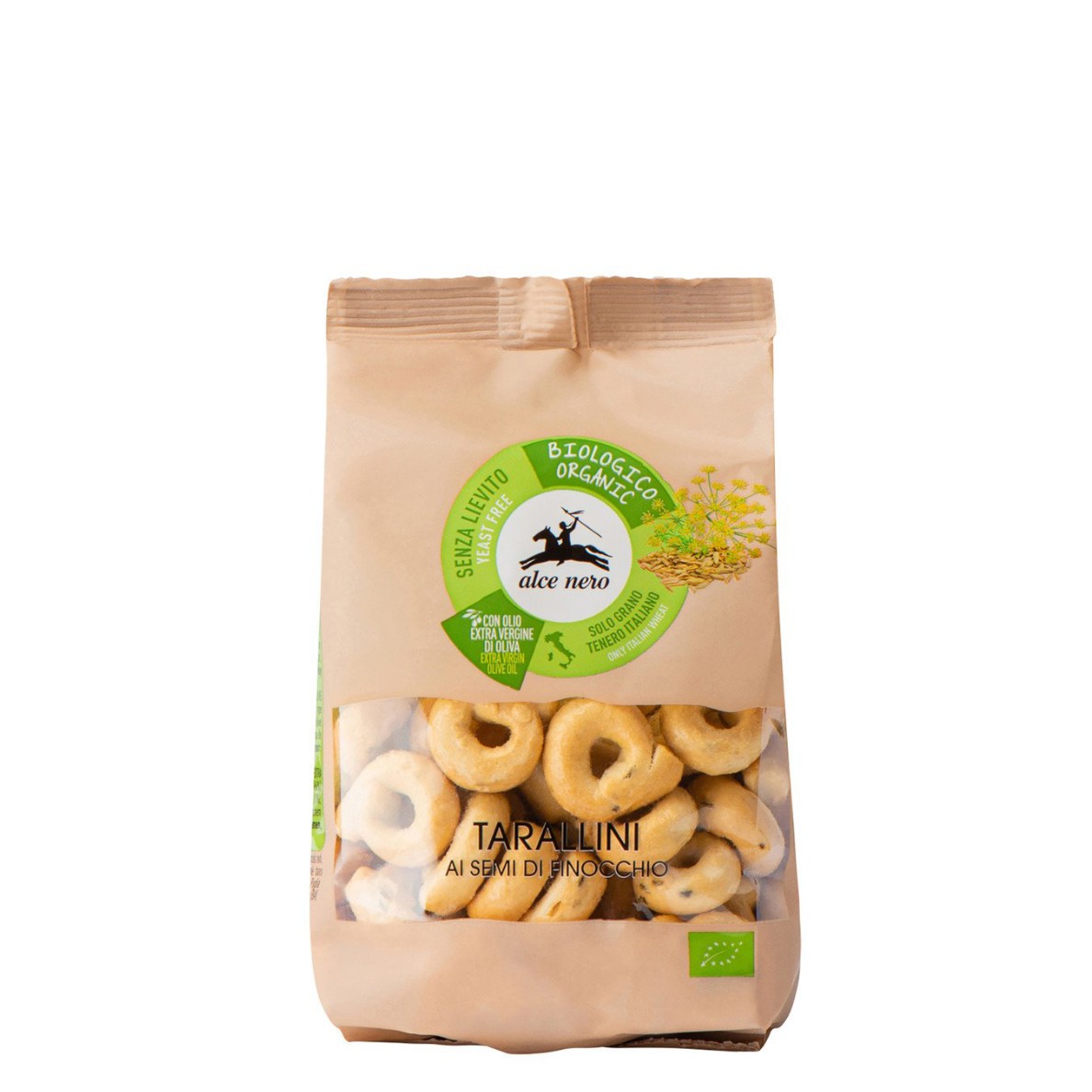 Alce nero - Bio Tarallini ai semi di finocchio 250g