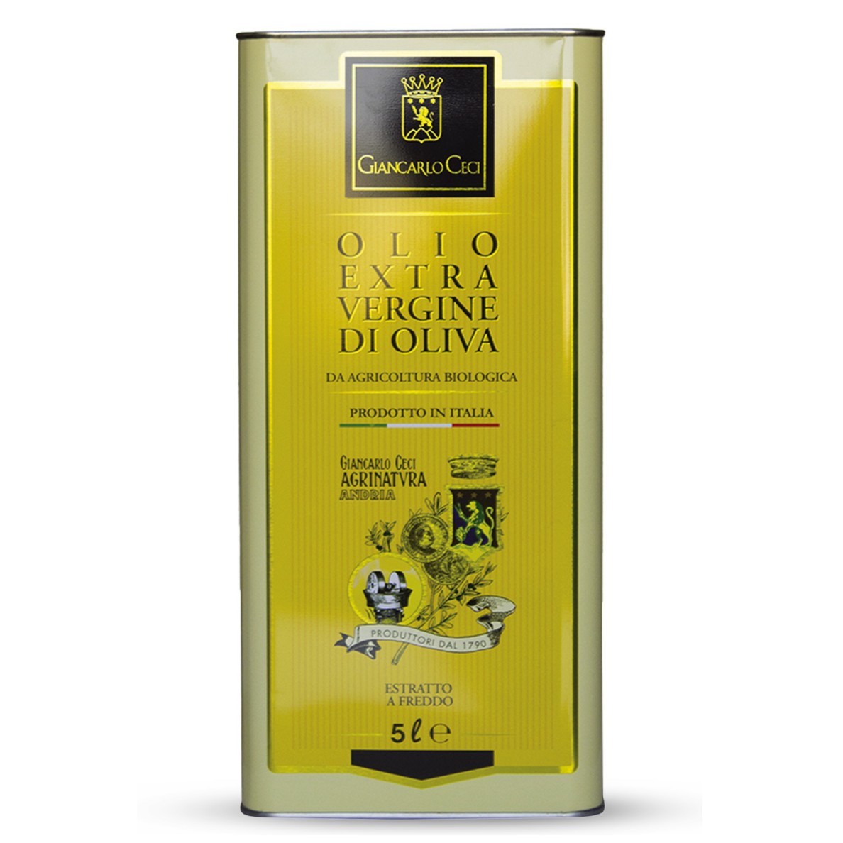 Agrinatura - Olio extra vergine di oliva biologico 5L