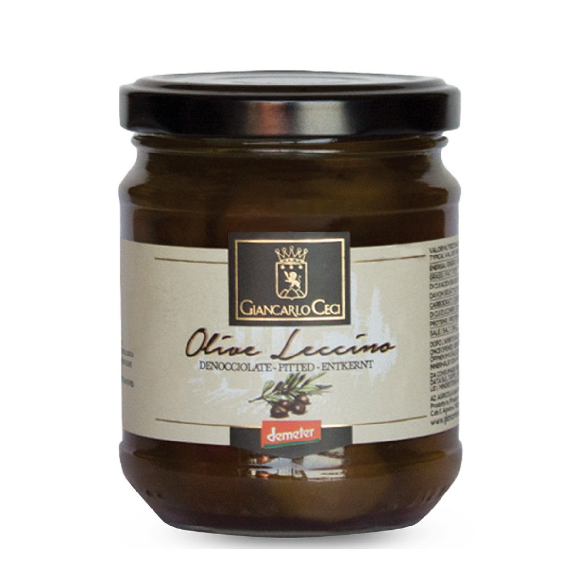 Giancarlo Ceci - Olive Leccino denocciolate in olio EVO Demeter 180g