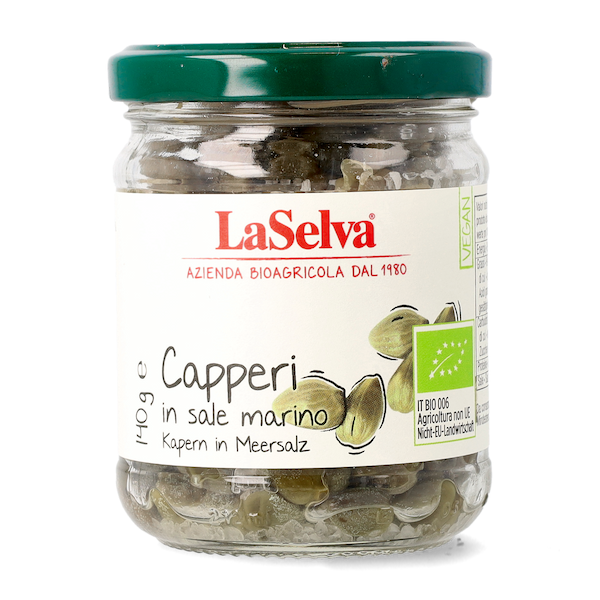 LaSelva Bio Capperi in sale marino 140g