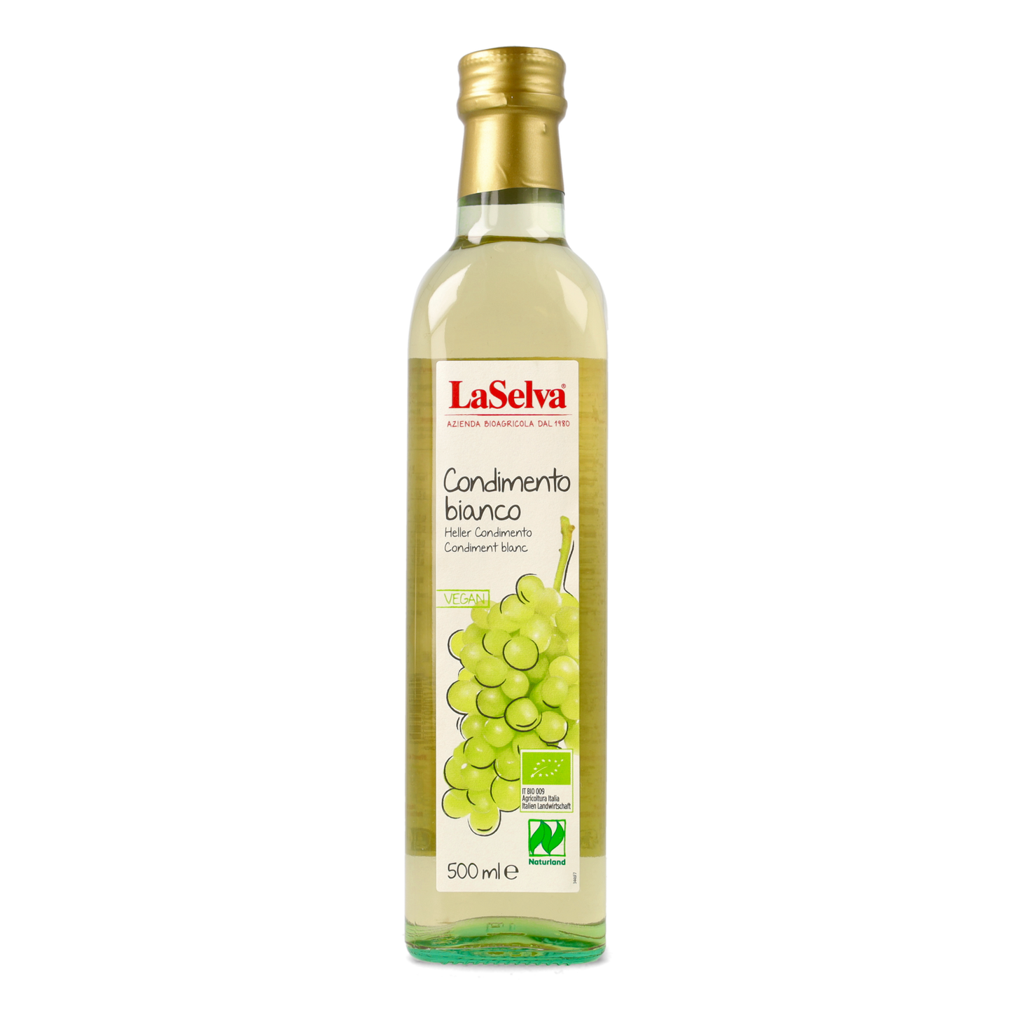 LaSelva Bio Condimento di aceto di vino bianco e mosto d’uva 500ml