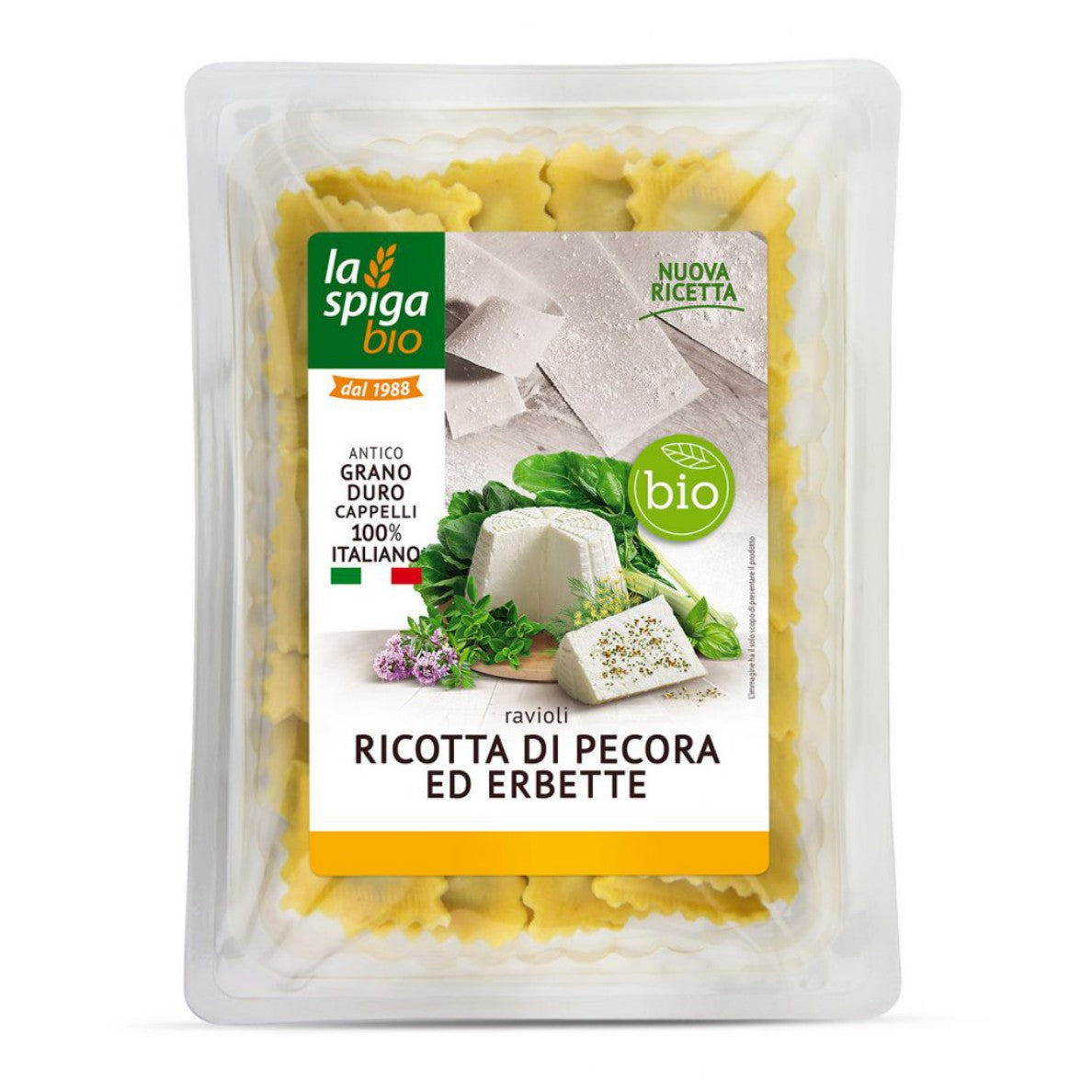 La Spiga Bio Ravioli DI Ricotta di Pecora & Erbette 250g