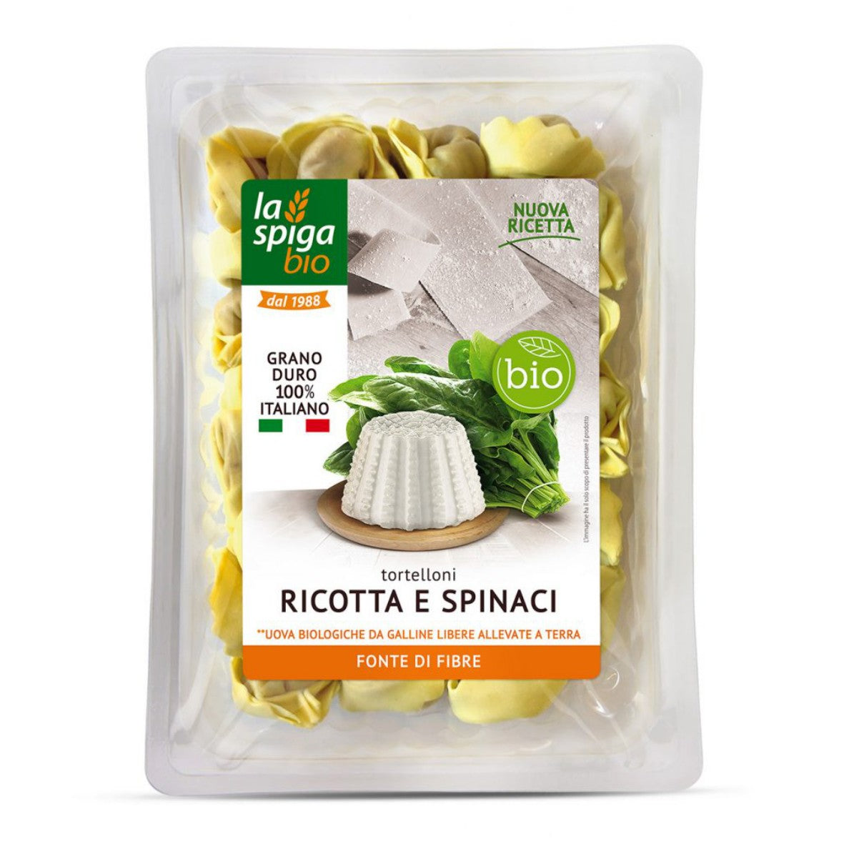 La Spiga Bio Tortelloni Ricotta & Spinaci 250g