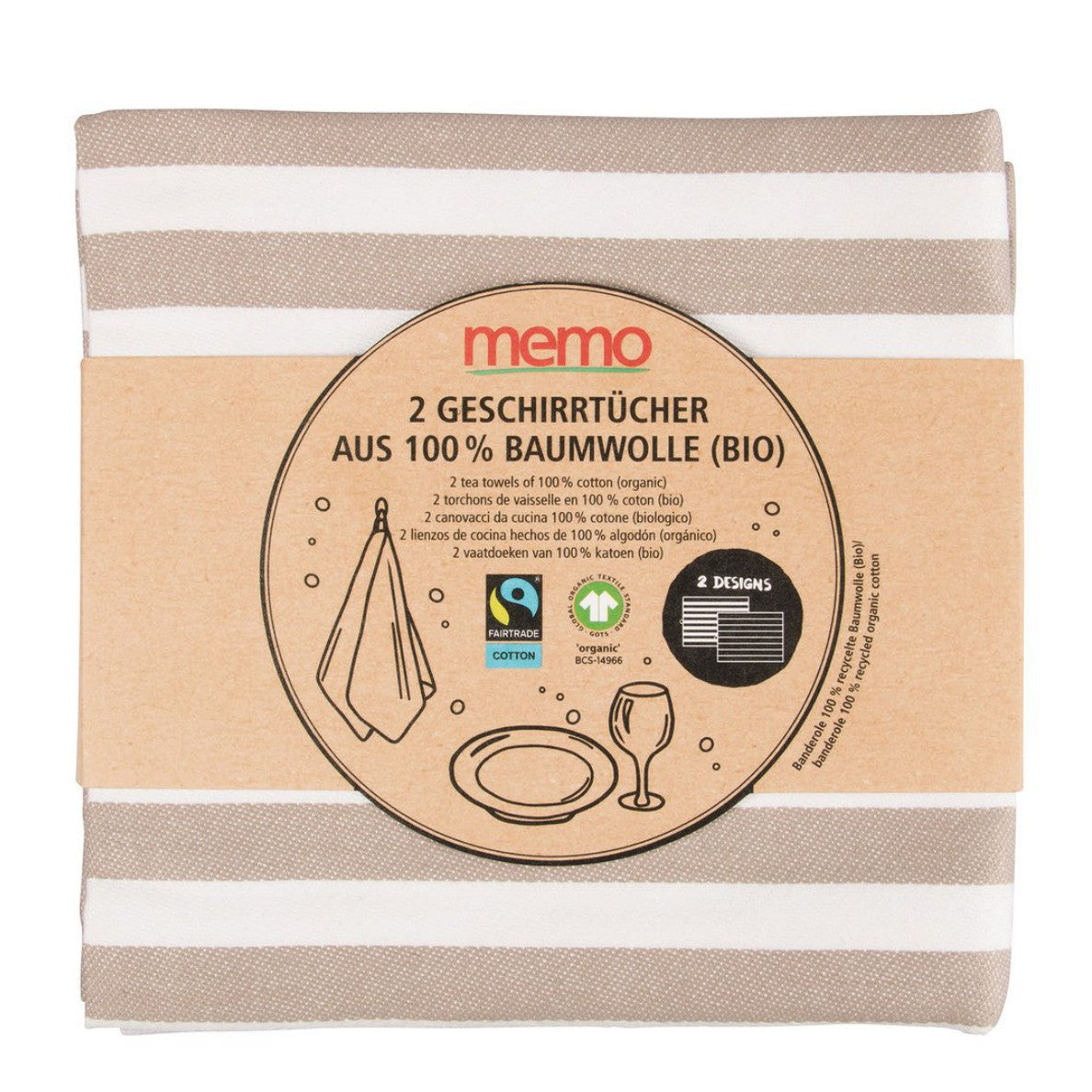 Memo - Strofinaccio da cucina 2pz