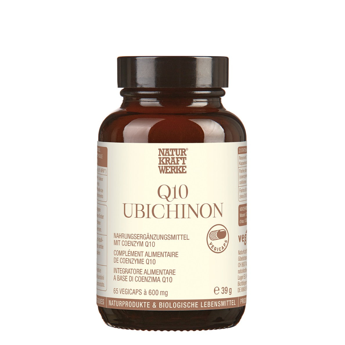 NaturKraftWerke - Coenzima Q10 Ubichinon 65 Vegicaps