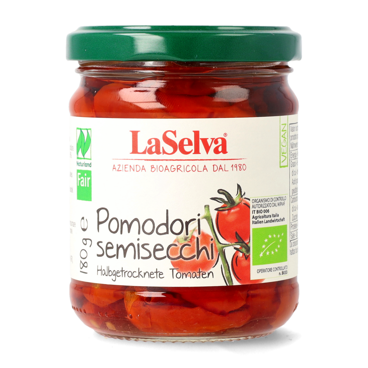 LaSelva Bio Pomodori semisecchi sott'olio 180g