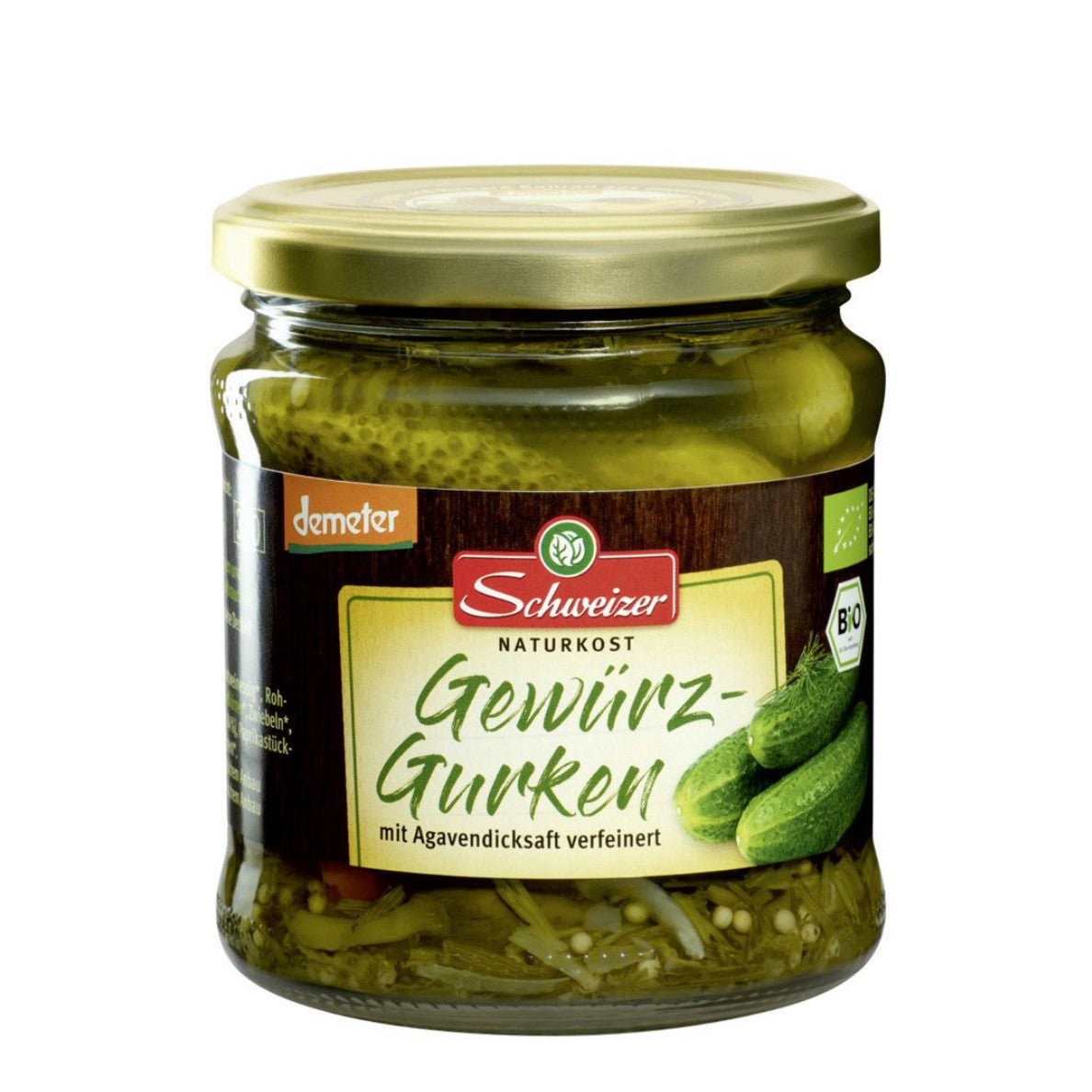 Schweizer - Cetrioli Demeter con spezie 370ml