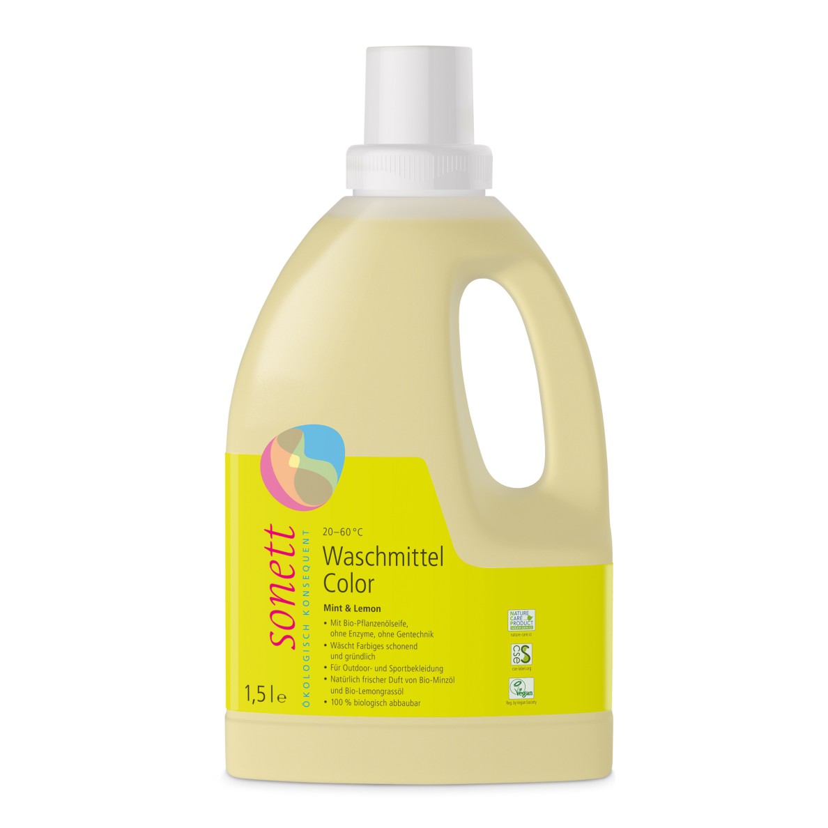 Sonnet - Detersivo per capi colorati Mint & Lemon 1.5L