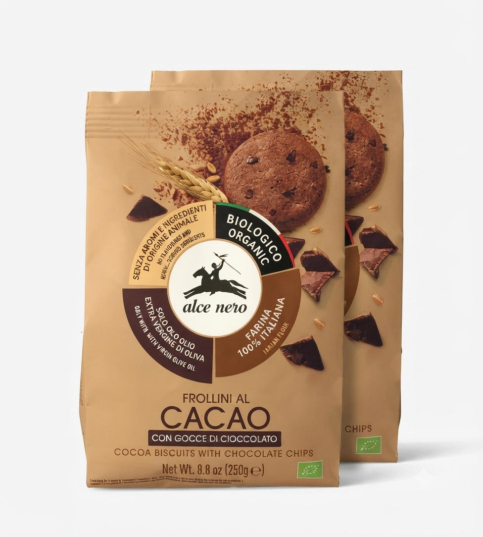 Alce nero - Frollini al Cacao 2x250g