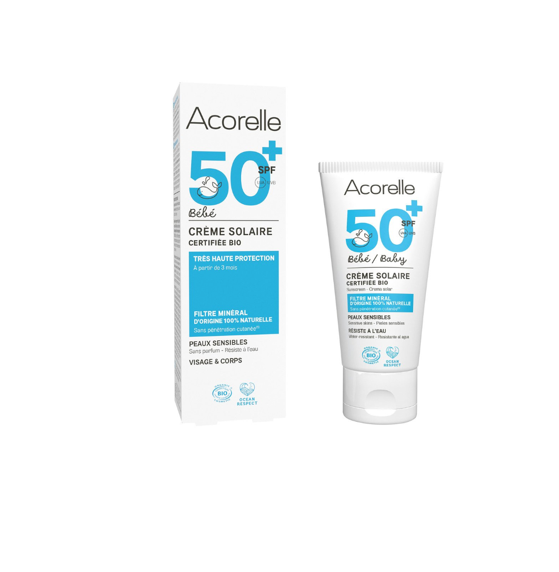 Acorelle - Crema da sole Baby SPF50+