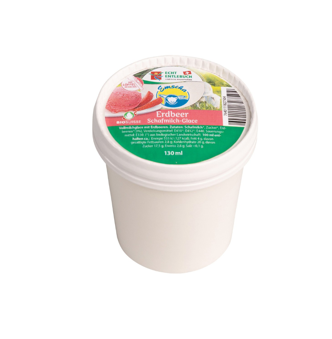 Bio Gelato latte di pecora alla fragola 130ml