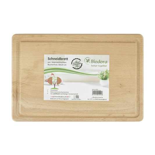Biodora - Tagliere di faggio 30 x 20cm