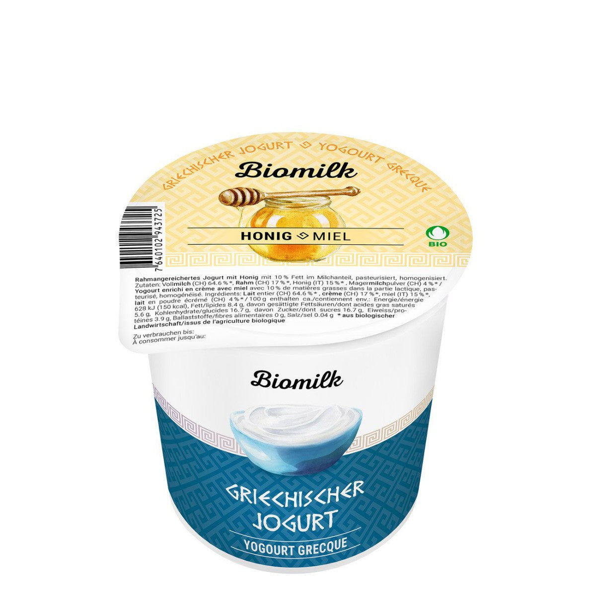 Biomilk - Jogurt greco con Miele 2 x 150g