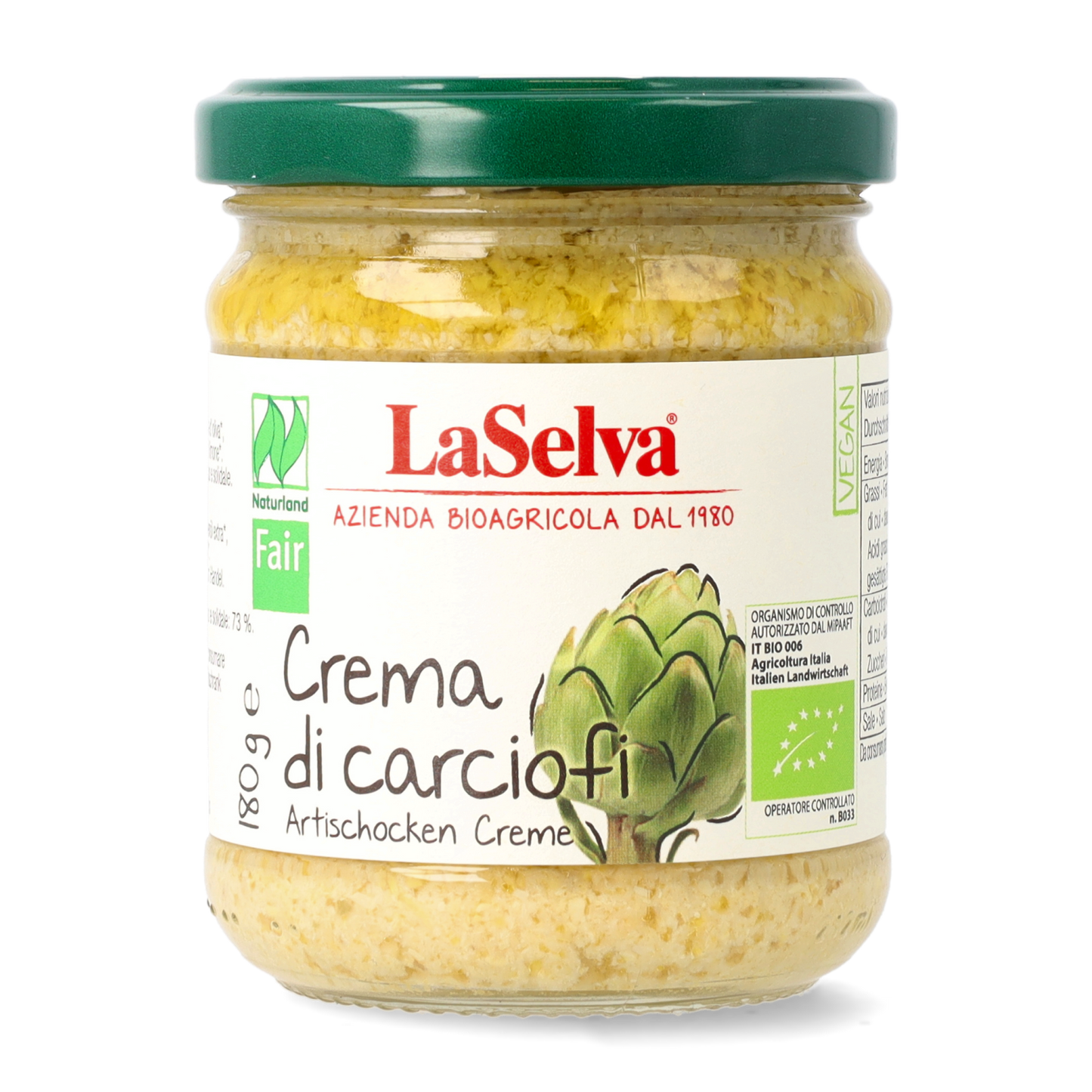 LaSelva Bio Crema di carciofi toscani 180g