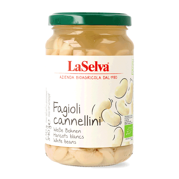 LaSelva Bio Fagioli Cannellini lessati 340g