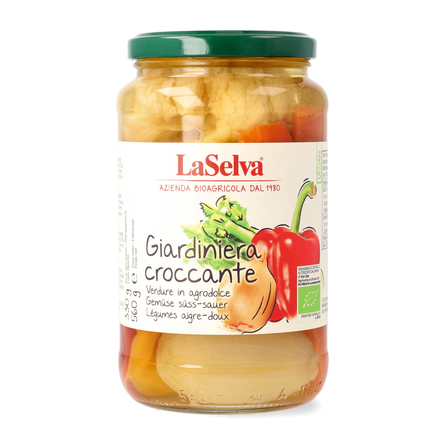 LaSelva Bio Giardiniera in agrodolce 560g