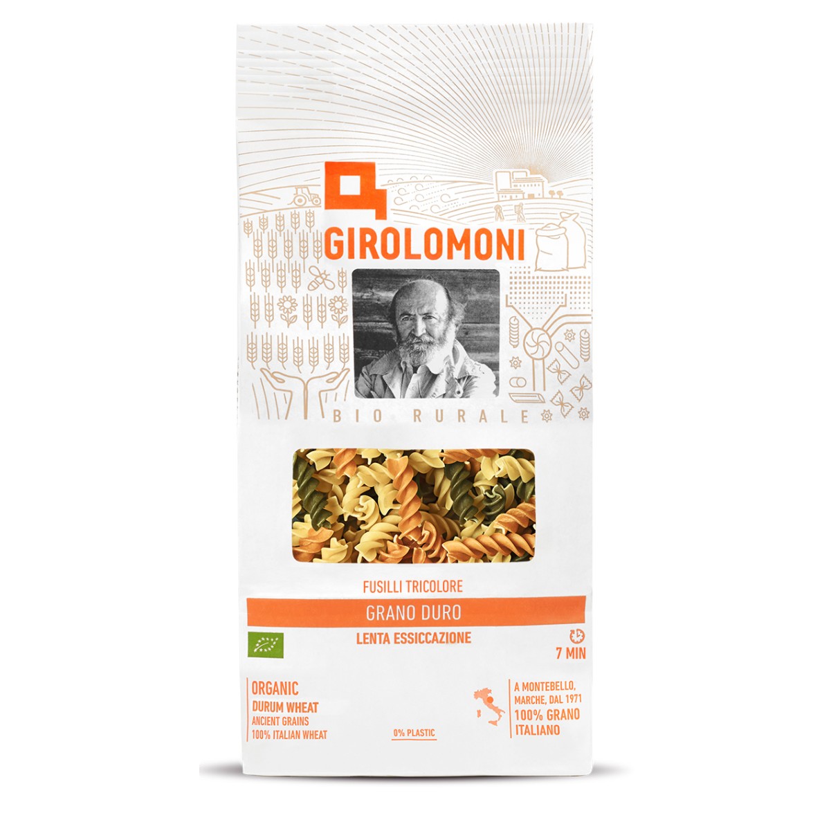 Girolomoni - Fusilli tricolore 500g