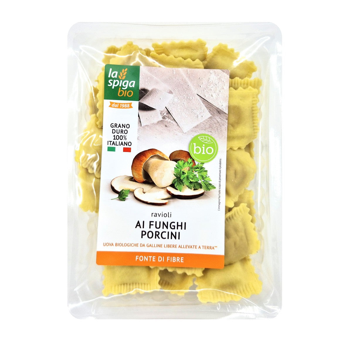 La Spiga Bio Ravioli ai funghi porcini  250g