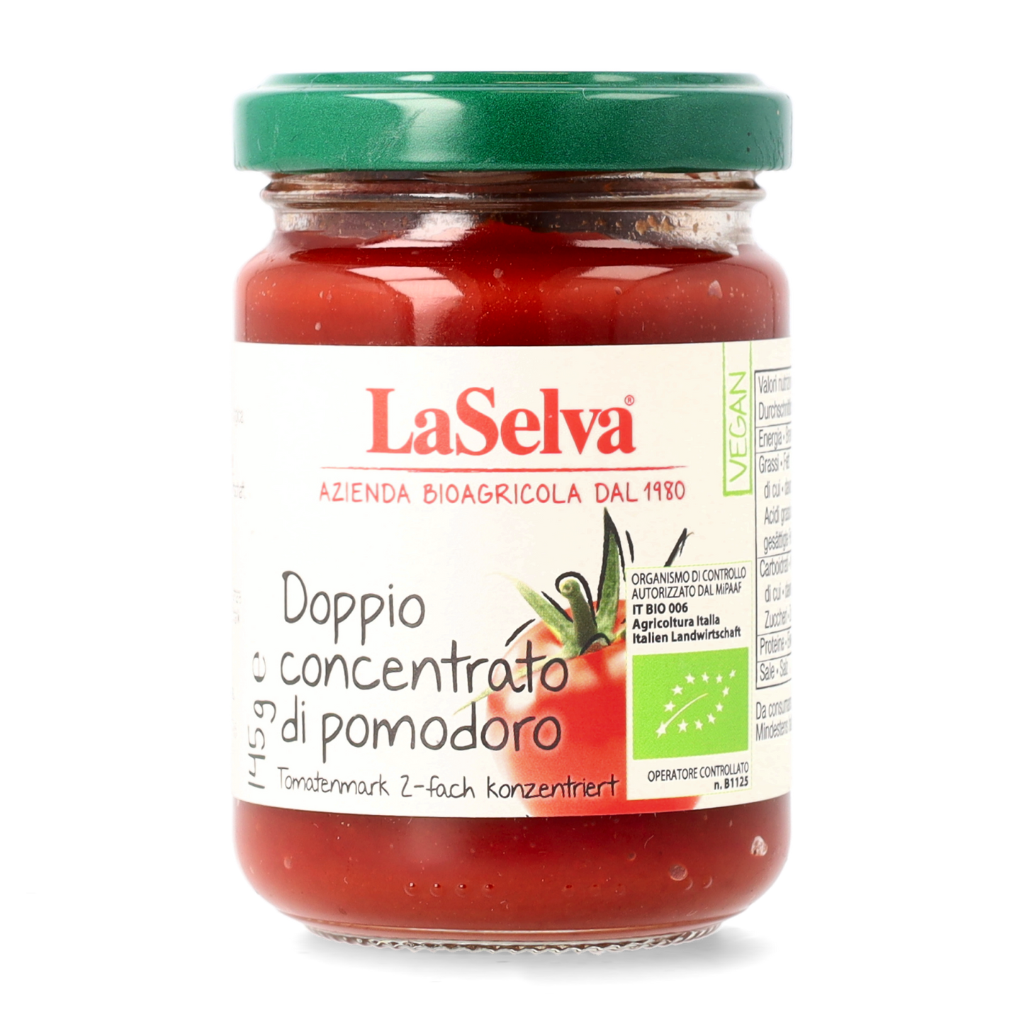 LaSelva Bio Doppio Concentrato di pomodoro 145g