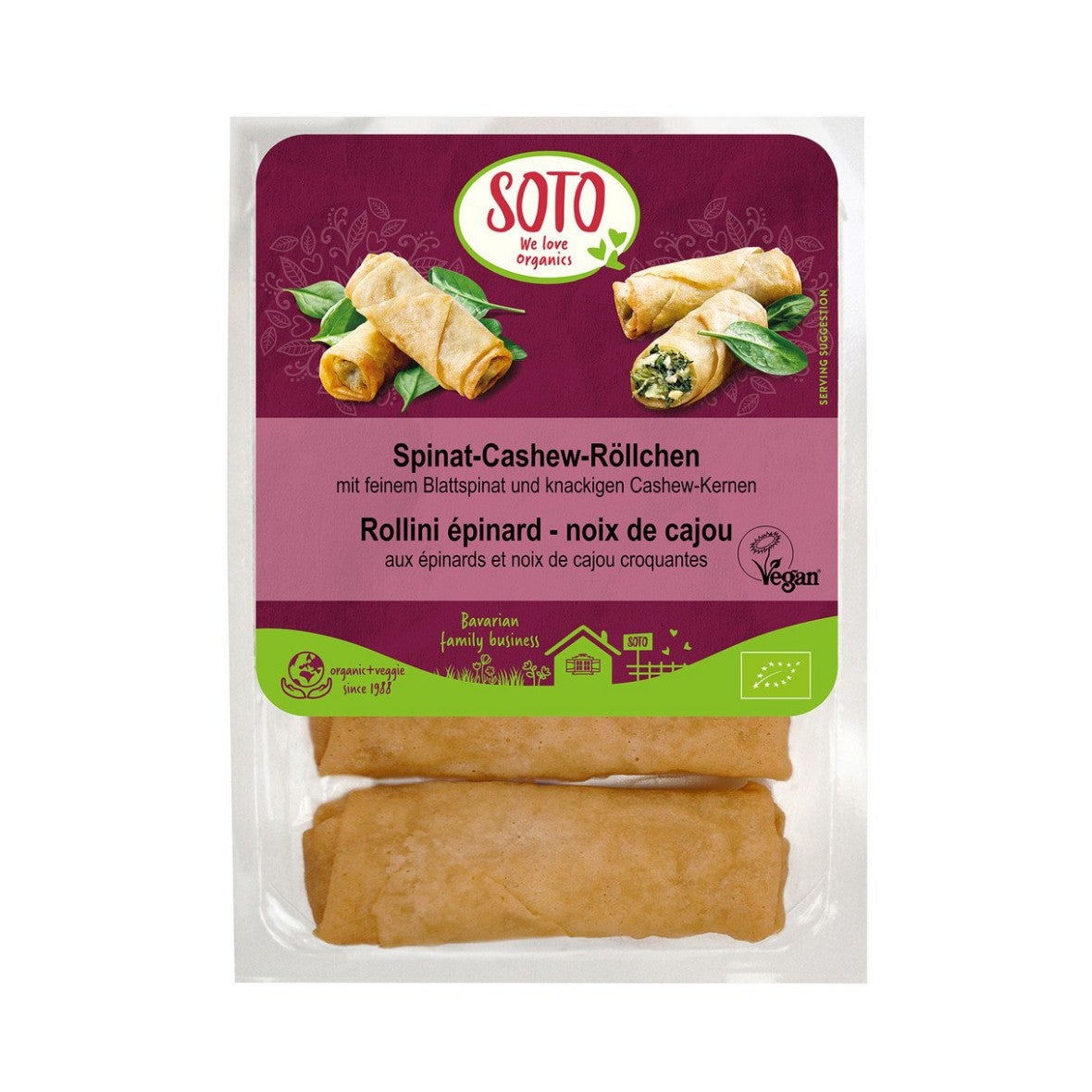 Soto - Involtini spinaci & ancardi 200g
