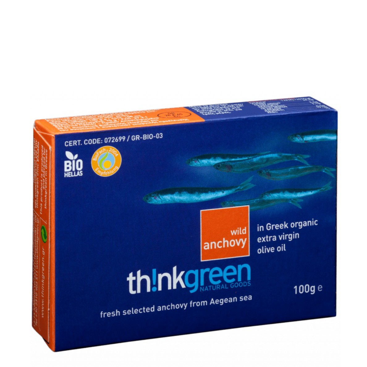 Thinkgreen - Sardine in olio extra vergine di oliva bio 95g
