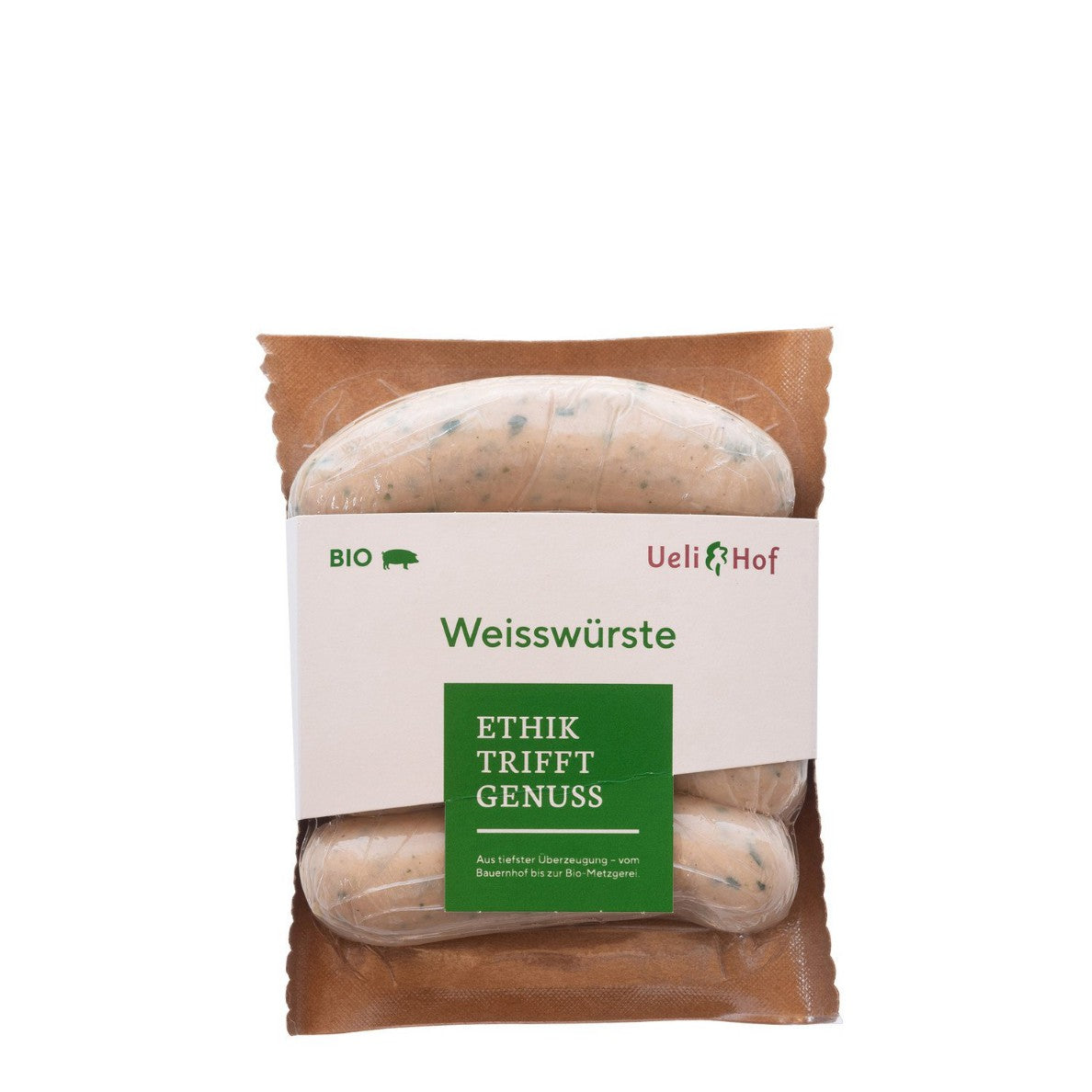 Ueli Hof - Bio Salsiccie bianche al prezzemolo 4 x 55g * Ordina entro Martedì ore 10.00 per ritiro Giovedì/Venerdì